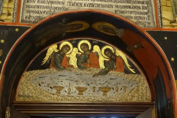 Стенопис със света Троица в Бачковския манастир