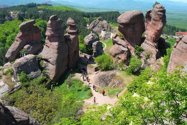 Причудливите Белоградчишки скали, гледани отвисоко