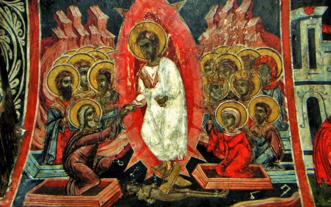 Стенопис в храма Свети Теодор Тирон в Добърско